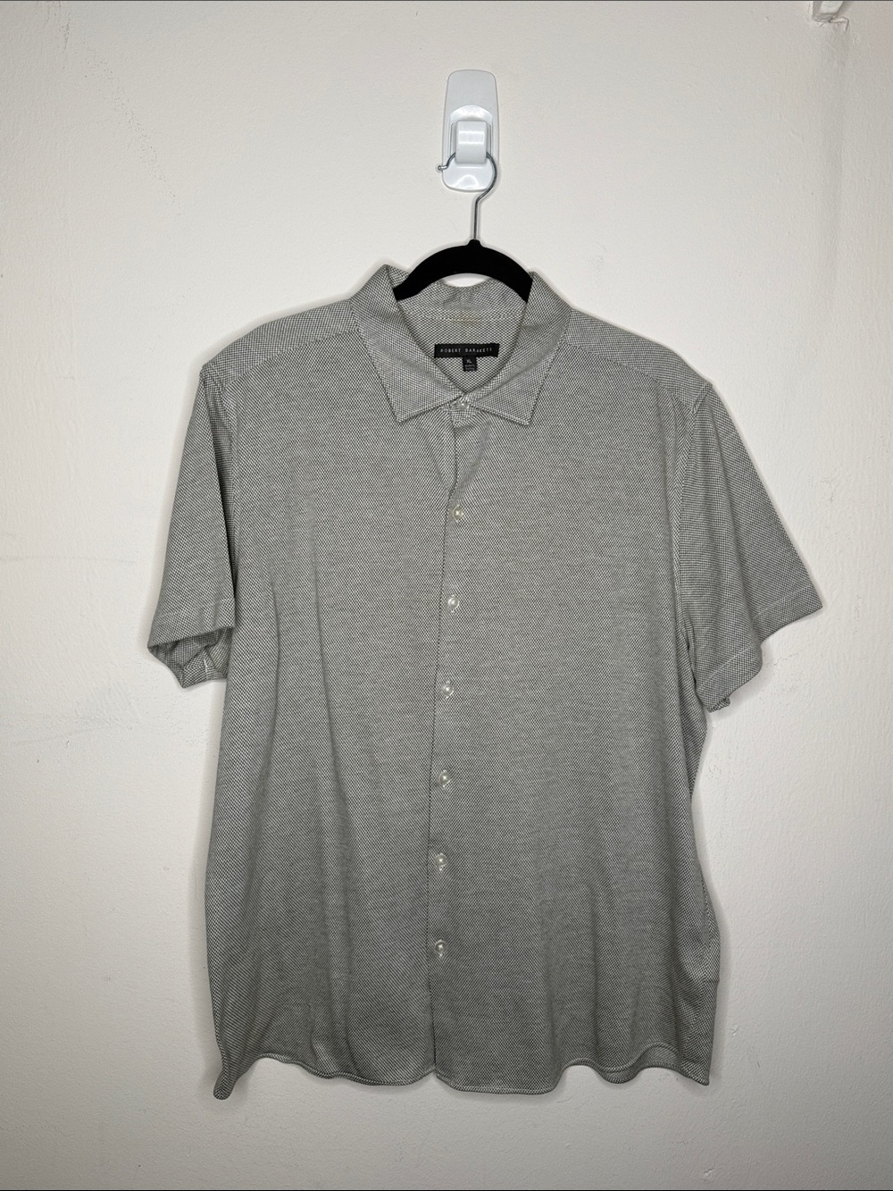 Robert Barakett Gray Short-Sleeve Button-Down Shirt